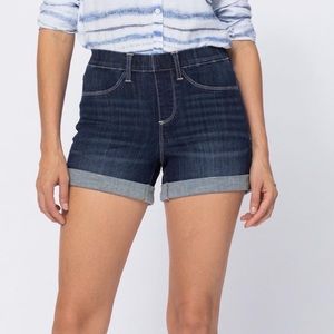 NWT judy blue hi-waisted pull-on shorts in dark wash